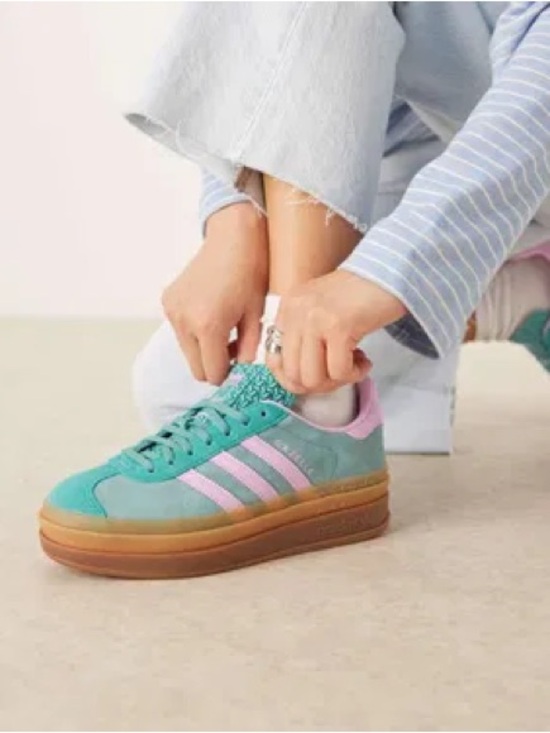 adidas Shoes - Adidas Gazelle Bold Women's Teal & Pink Platform Sneaker